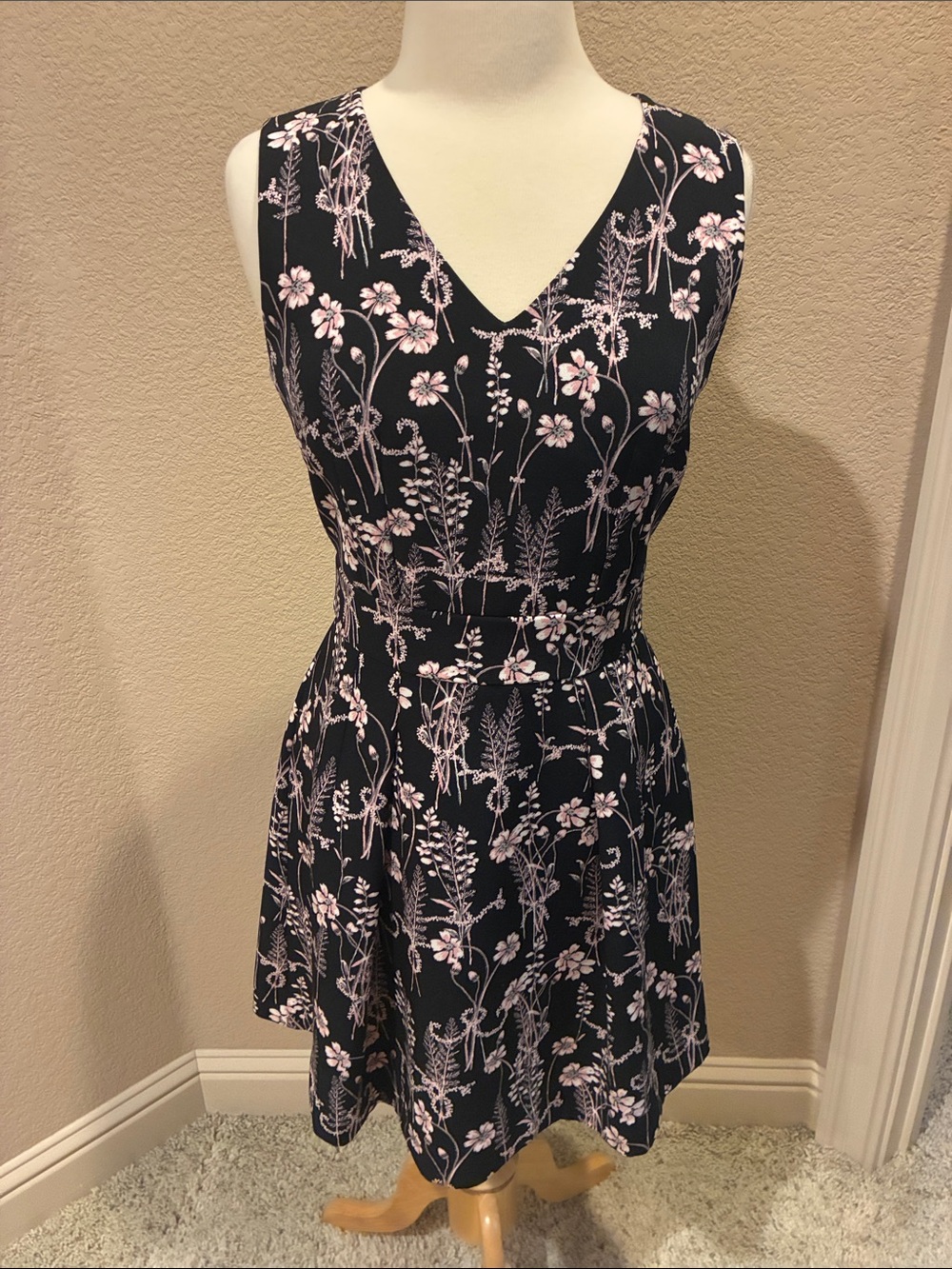 Madison Jules Womens Sprigs of Change Fit & Flare Dress Size 4